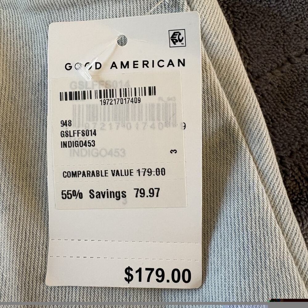 NWT Good American Sleeveless Fit For Success Jumpsuit Denim Size 3 (M) *FLAW - Picture 13 of 16